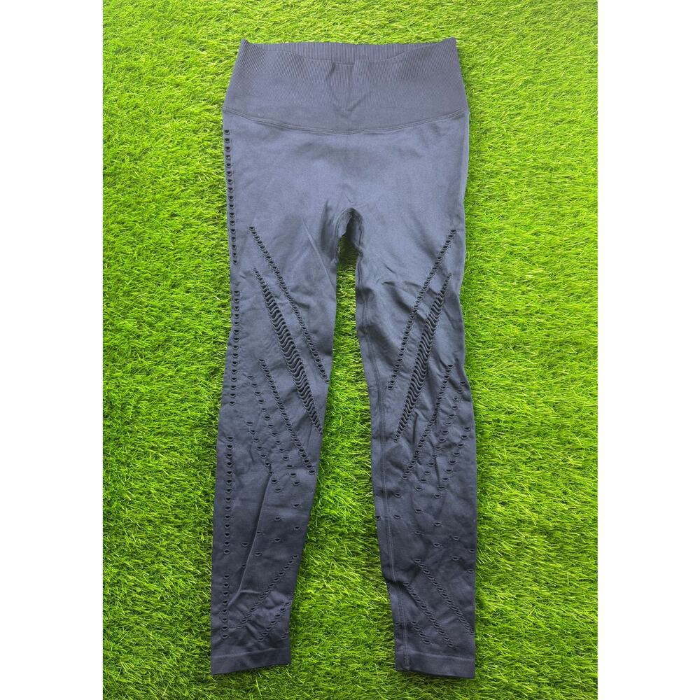 Victoria Sport Women’s Navy Blue Seamless Leggings S Laser Cut High Waist Yoga